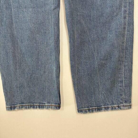 Abercrombie & Fitch Women's Blue Jeans Size 26/2 The Mom High Rise Curve Love - Picture 14 of 14